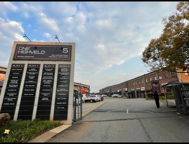 INDUSTRIAL PROPERTY TO RENT IN HIGHVELD TECHNOPARK